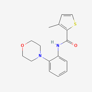 3-methyl-N-(2-morpholin-4-ylphenyl)thiophene-2-carboxamide