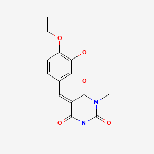 5-(4-ethoxy-3-methoxybenzylidene)-1,3-dimethylpyrimidine-2,4,6(1H,3H,5H)-trione