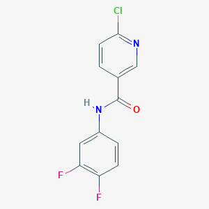 6-chloro-N-(3,4-difluorophenyl)pyridine-3-carboxamide