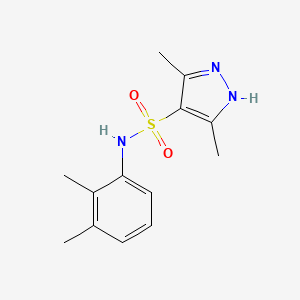molecular formula C13H17N3O2S B7543635 N-(2,3-dimethylphenyl)-3,5-dimethyl-1H-pyrazole-4-sulfonamide 