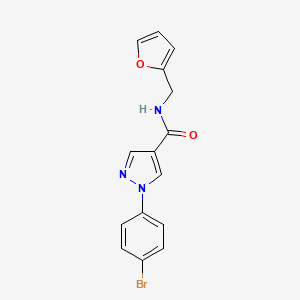 1-(4-bromophenyl)-N-(2-furylmethyl)-1H-pyrazole-4-carboxamide