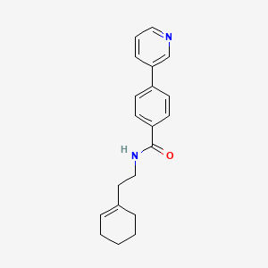 molecular formula C20H22N2O B7543973 N-[2-(1-Cyclohexenyl)ethyl]-4-(3-pyridyl)benzamide 