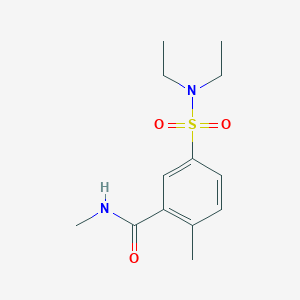 molecular formula C13H20N2O3S B7545231 5-(diethylsulfamoyl)-N,2-dimethylbenzamide 