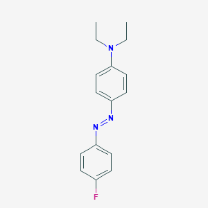 molecular formula C16H18FN3 B075467 N,N-diethyl-4-[(4-fluorophenyl)diazenyl]aniline CAS No. 1581-17-5