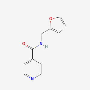 molecular formula C11H10N2O2 B7546883 N-(furan-2-ylmethyl)pyridine-4-carboxamide 