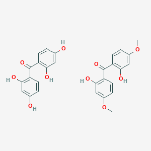 molecular formula C28H24O10 B075475 Benzophenone-11 CAS No. 1341-54-4