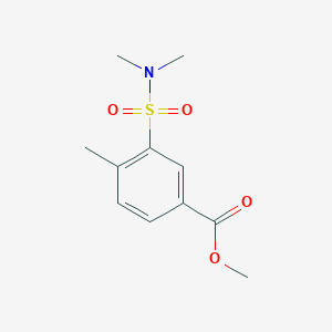 molecular formula C11H15NO4S B7547848 Methyl 3-(dimethylsulfamoyl)-4-methylbenzoate 
