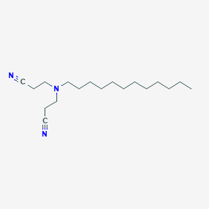 molecular formula C18H33N3 B075479 3,3'-(Dodecylazanediyl)dipropanenitrile CAS No. 1555-62-0
