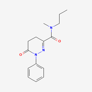 molecular formula C15H19N3O2 B7547999 N-methyl-6-oxo-1-phenyl-N-propyl-4,5-dihydropyridazine-3-carboxamide 