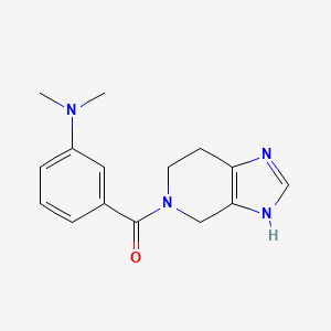 molecular formula C15H18N4O B7548533 3-{1H,4H,5H,6H,7H-Imidazo[4,5-C]pyridine-5-carbonyl}-N,N-dimethylaniline 
