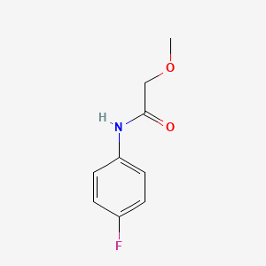 molecular formula C9H10FNO2 B7549270 Acetamide, N-(4-fluorophenyl)-2-methoxy- 