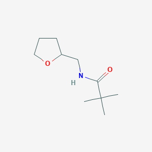 molecular formula C10H19NO2 B7549277 Propanamide, N-tetrahydrofurfuryl-2,2-dimethyl- 