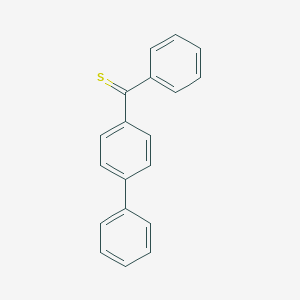 molecular formula C19H14S B075493 Phenyl-(4-phenylphenyl)methanethione CAS No. 1450-32-4