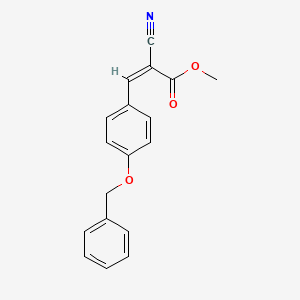 molecular formula C18H15NO3 B7549423 methyl (Z)-2-cyano-3-(4-phenylmethoxyphenyl)prop-2-enoate 