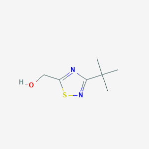molecular formula C7H12N2OS B7549491 (3-tert-butyl-1,2,4-thiadiazol-5-yl)methanol 