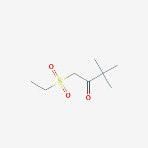 molecular formula C8H16O3S B7549605 1-Ethylsulfonyl-3,3-dimethylbutan-2-one 