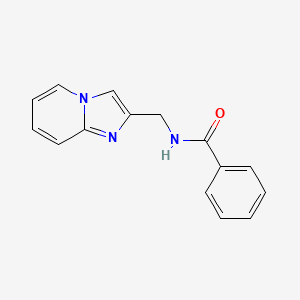 molecular formula C15H13N3O B7549882 N-(Imidazo[1,2-a]pyridin-2-ylmethyl)benzamide 