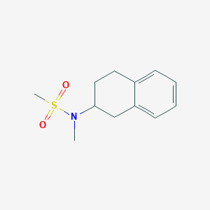 molecular formula C12H17NO2S B7549924 N-methyl-N-(1,2,3,4-tetrahydronaphthalen-2-yl)methanesulfonamide 