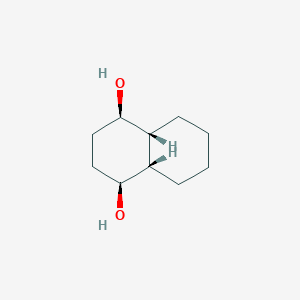 molecular formula C10H18O2 B075500 (1S,4R,4Ar,8aS)-1,2,3,4,4a,5,6,7,8,8a-decahydronaphthalene-1,4-diol CAS No. 1127-51-1