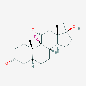 Androstane-3,11-dione, 9-fluoro-17-hydroxy-17-methyl-, (5beta,17beta)-