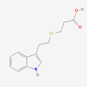 molecular formula C13H15NO2Se B075504 3-[2-(1H-indol-3-yl)ethylselanyl]propanoic acid CAS No. 1144-33-8