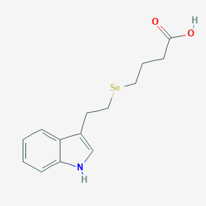 molecular formula C14H17NO2Se B075511 4-[2-(1H-indol-3-yl)ethylselanyl]butanoic acid CAS No. 1148-13-6
