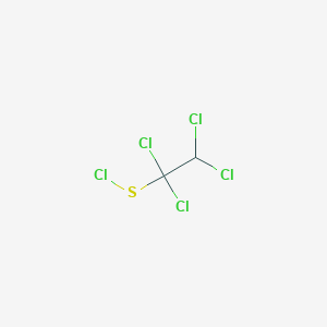 molecular formula C2HCl5S B075520 1,1,2,2-Tetrachloroethylsulfenyl chloride CAS No. 1185-09-7