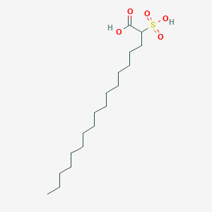 molecular formula C18H36O5S B075525 十八烷酸，2-磺基- CAS No. 1115-17-9