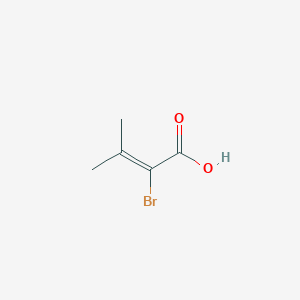 molecular formula C5H7BrO2 B075575 2-Bromo-3-methyl-2-butenoic acid CAS No. 1578-14-9