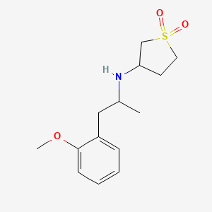 molecular formula C14H21NO3S B7558077 N-[1-(2-methoxyphenyl)propan-2-yl]-1,1-dioxothiolan-3-amine 