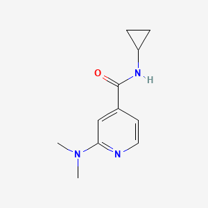 molecular formula C11H15N3O B7558449 N-cyclopropyl-2-(dimethylamino)pyridine-4-carboxamide 