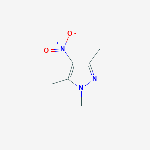 molecular formula C6H9N3O2 B075602 1,3,5-三甲基-4-硝基-1H-吡唑 CAS No. 1125-30-0