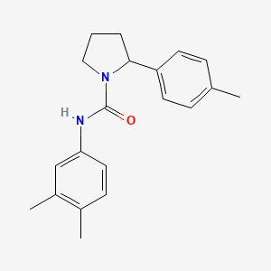 molecular formula C20H24N2O B7560285 N-(3,4-dimethylphenyl)-2-(4-methylphenyl)pyrrolidine-1-carboxamide 