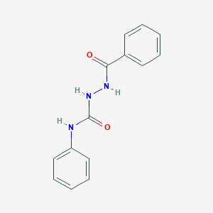 molecular formula C14H13N3O2 B075603 1-Benzoyl-4-phenylsemicarbazide CAS No. 1152-32-5