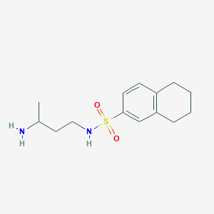 molecular formula C14H22N2O2S B7560324 N-(3-aminobutyl)-5,6,7,8-tetrahydronaphthalene-2-sulfonamide 