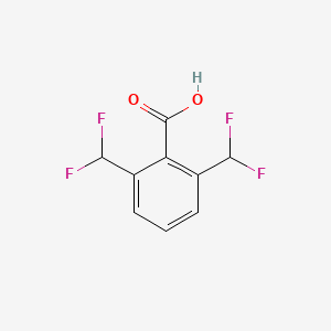 molecular formula C9H6F4O2 B7560794 2,6-Bis(difluoromethyl)benzoic acid 