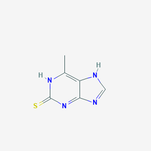 molecular formula C6H6N4S B075630 6-Methyl-1,7-dihydro-2H-purine-2-thione CAS No. 1196-42-5