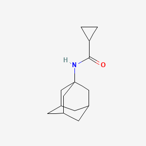 molecular formula C14H21NO B7563037 N-(1-adamantyl)cyclopropanecarboxamide 