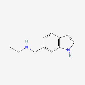 molecular formula C11H14N2 B7563471 N-(1H-indol-6-ylmethyl)ethanamine 