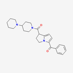 molecular formula C25H31N3O2 B7564040 1,4'-bipiperidin-1'-yl[5-(phenylcarbonyl)-2,3-dihydro-1H-pyrrolizin-1-yl]methanone 