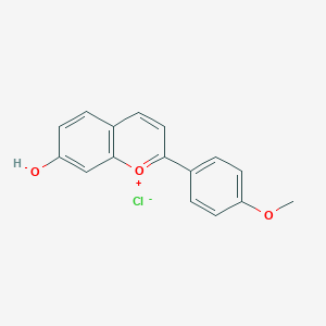 2-(4-Methoxyphenyl)chromenylium-7-ol;chloride