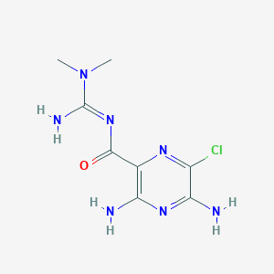 6-Chloro-3,5-diaminopyrazine-3-carboxamide