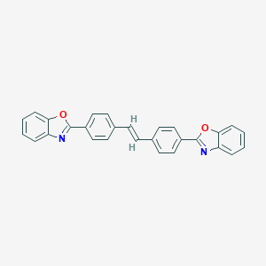molecular formula C28H18N2O2 B075663 2,2'-(1,2-Ethenediyldi-4,1-phenylene)bisbenzoxazole CAS No. 1533-45-5
