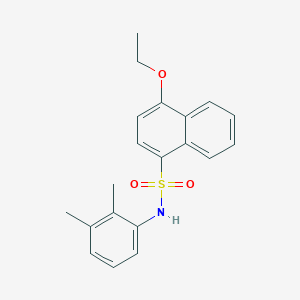 molecular formula C20H21NO3S B7566580 N-(2,3-dimethylphenyl)-4-ethoxynaphthalene-1-sulfonamide 