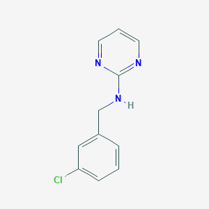 molecular formula C11H10ClN3 B7567360 N-(3-chlorobenzyl)pyrimidin-2-amine 