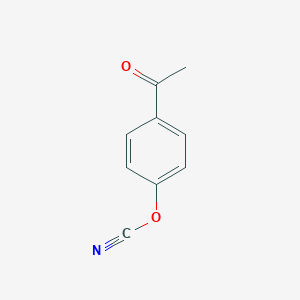 molecular formula C9H7NO2 B075684 4-Acetylphenyl cyanate CAS No. 1129-36-8