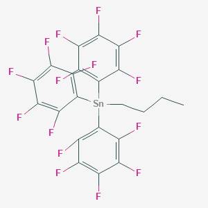 molecular formula C22H9F15Sn B075696 Butyltris(pentafluorophenyl)tin(IV) CAS No. 1182-53-2