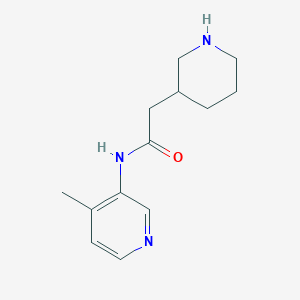 molecular formula C13H19N3O B7570155 N-(4-methylpyridin-3-yl)-2-piperidin-3-ylacetamide 