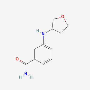 molecular formula C11H14N2O2 B7570253 3-(Oxolan-3-ylamino)benzamide 
