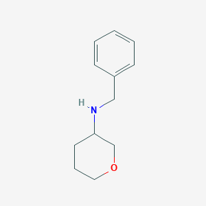 molecular formula C12H17NO B7570346 N-benzyloxan-3-amine 